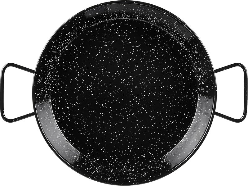Garcima 12-Inch Enameled Steel Paella Pan - Black, 30 cm, Small - Image 3